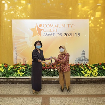 Community Chest Charity Platinum Award 2021 (image with courtesy of Community Chest)