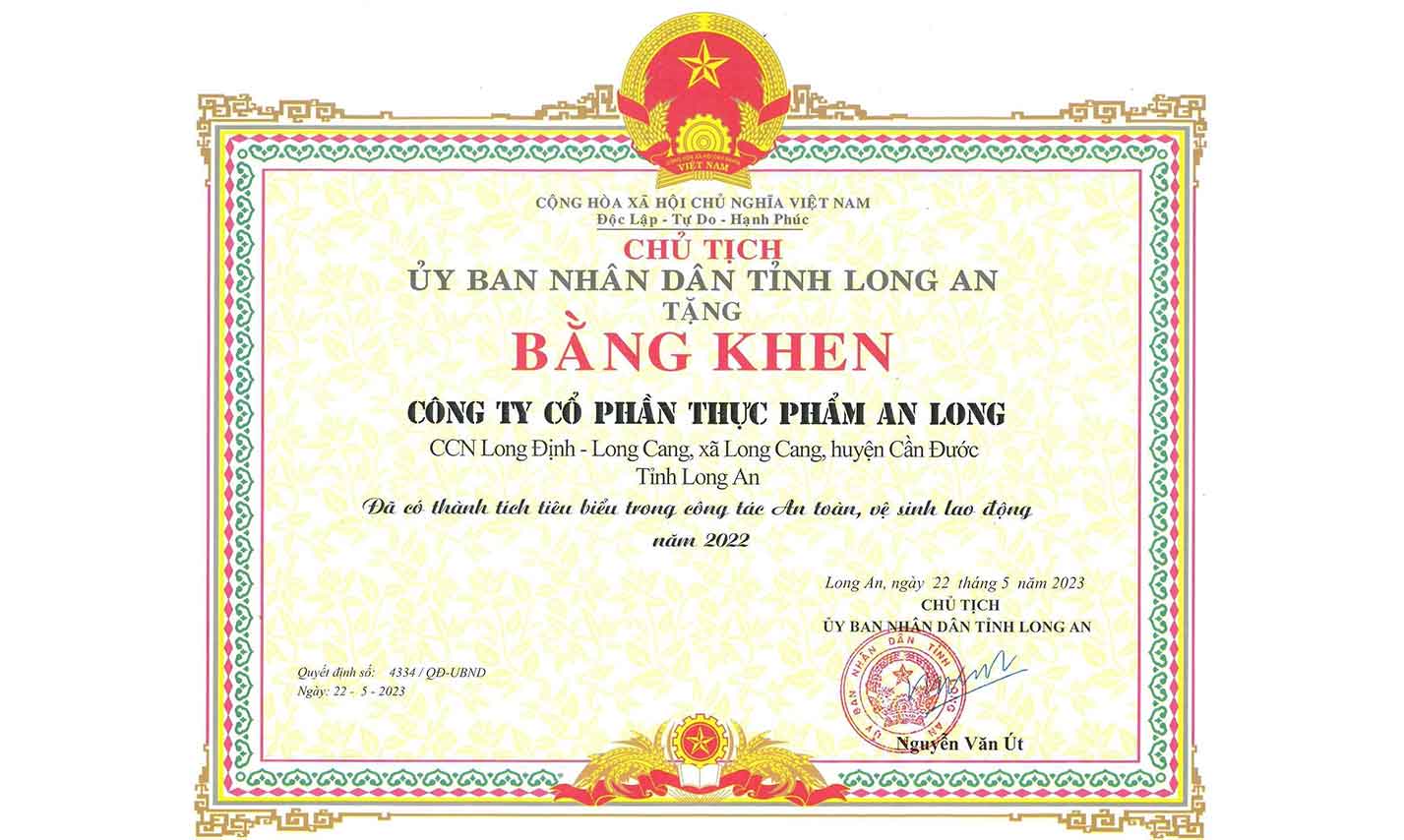 anlong-food-certificate-occupational-safety-health-2022