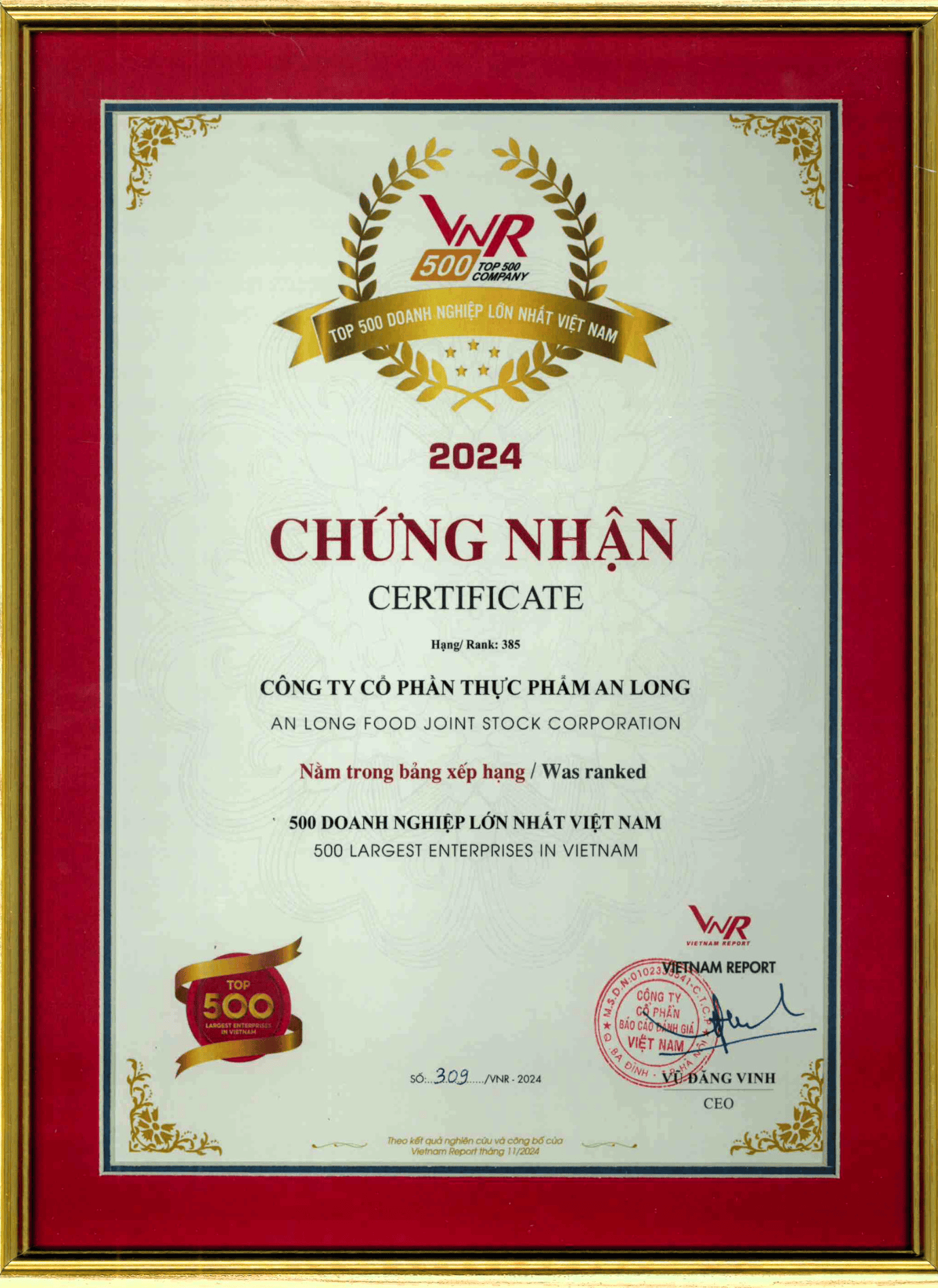 an-long-food-recognised-among-top-500-largest-vietnamese-private-companies-in-2024