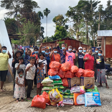 Flood disaster relief for the needy