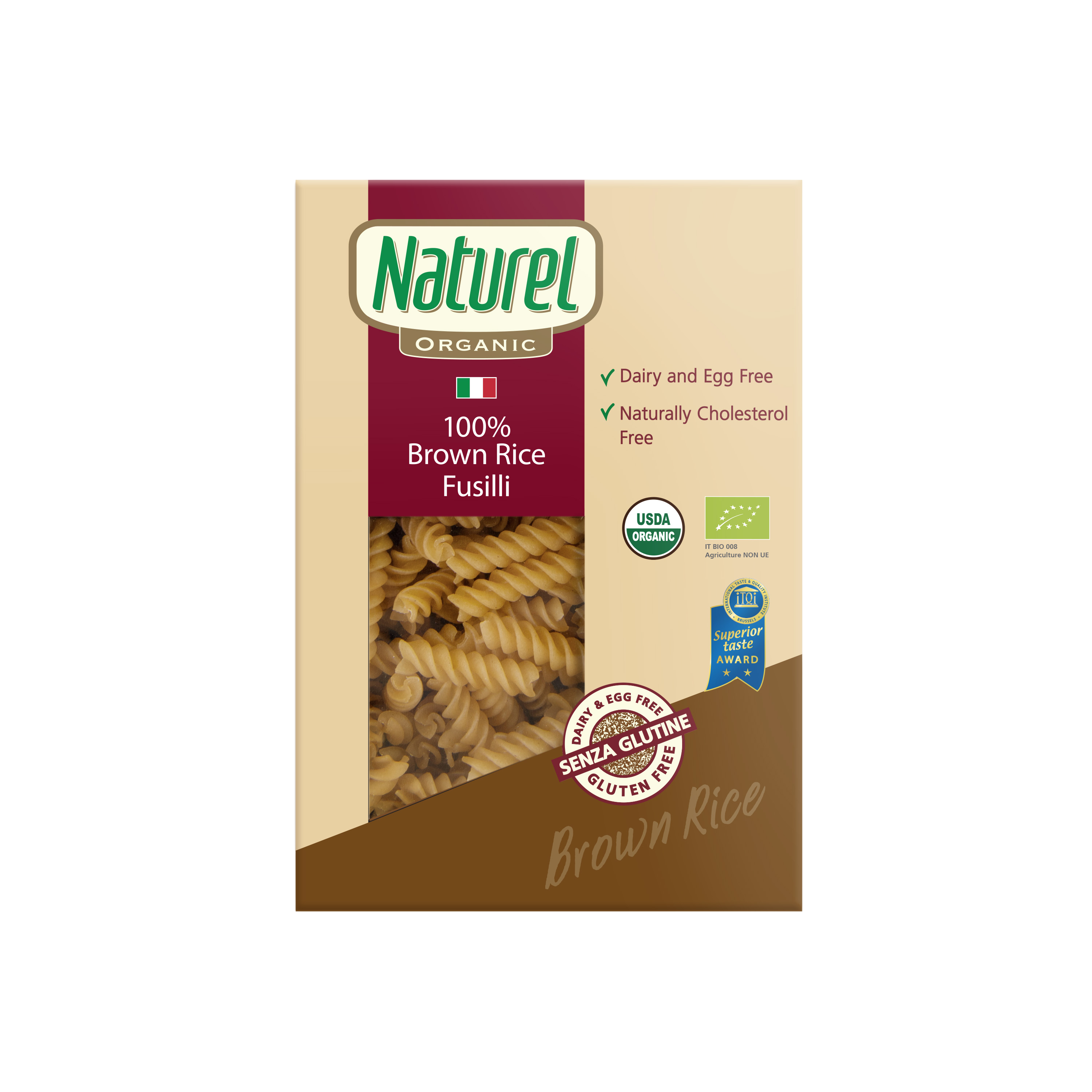 Naturel Organic Brown Rice Fusilli