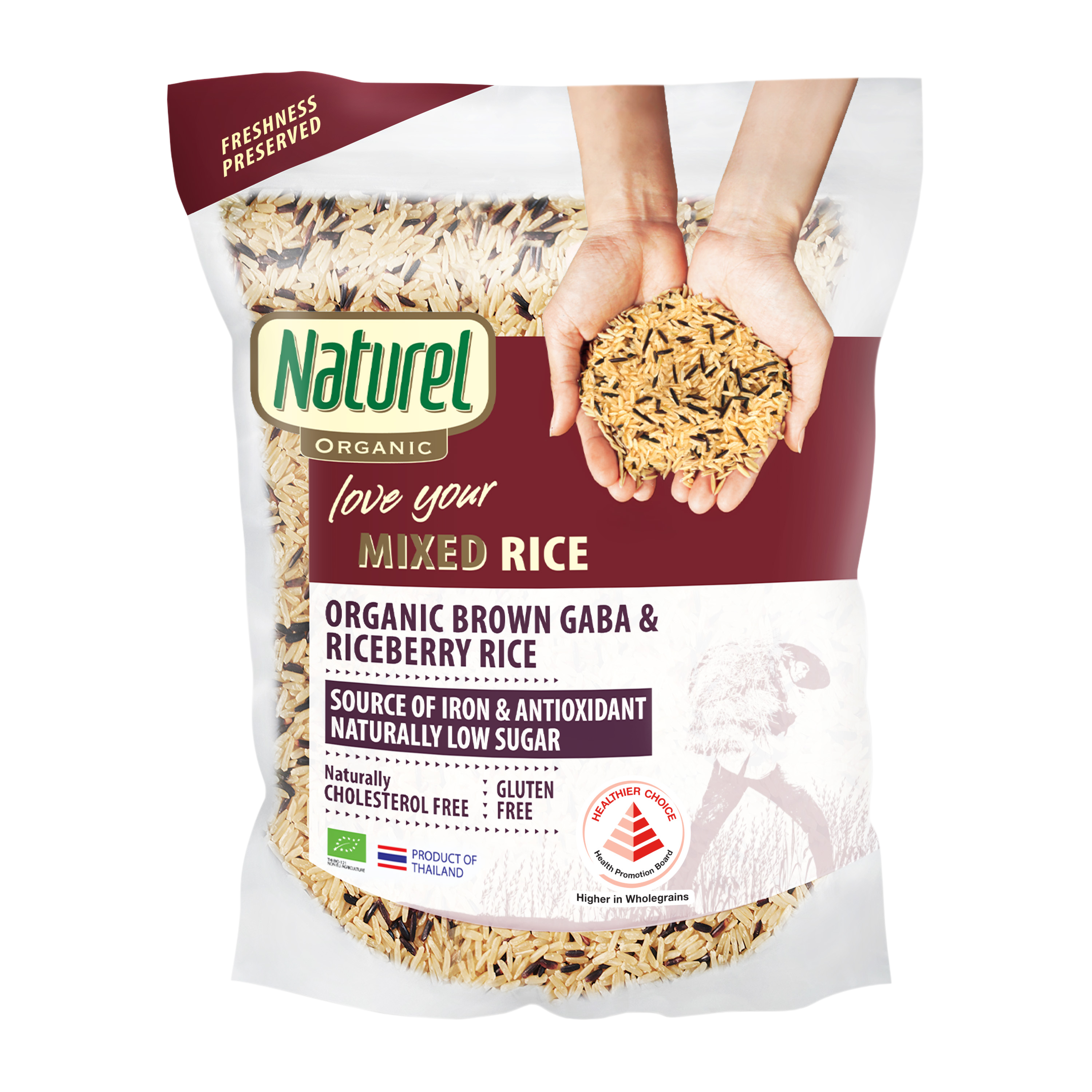 Organic Brown GABA and Riceberry Rice