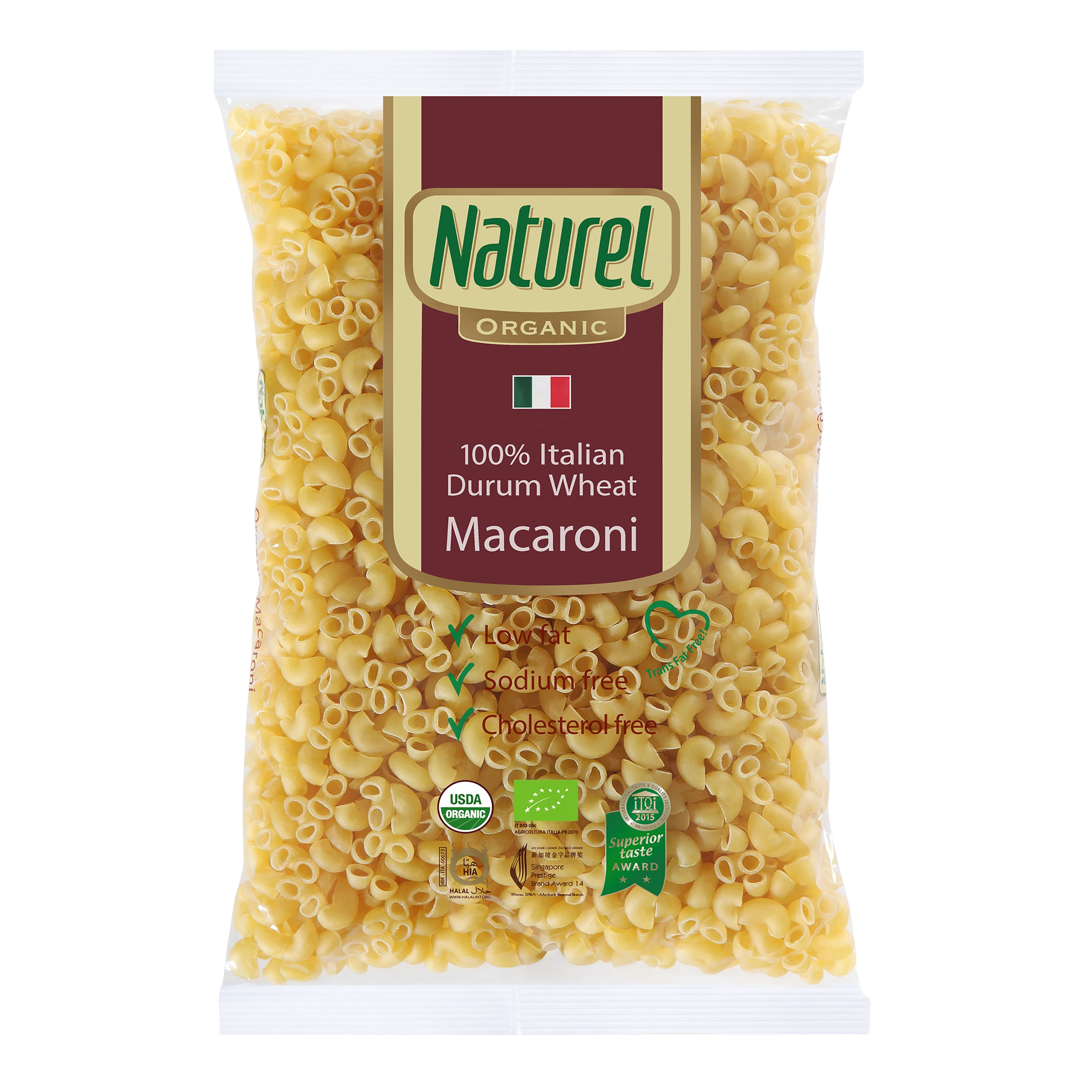 Naturel Organic Macaroni Pasta
