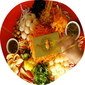 Chinese Thai Style Fruit Yu Sheng