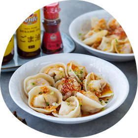 Wonton with Spicy Sesame Oil
