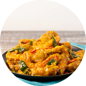 Crispy Salted Egg Yolk Prawn